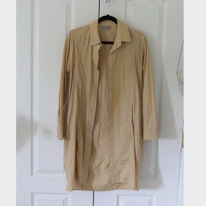 Cos long shirt dress in beige
